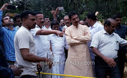 Khader, Nalin visit affected areas